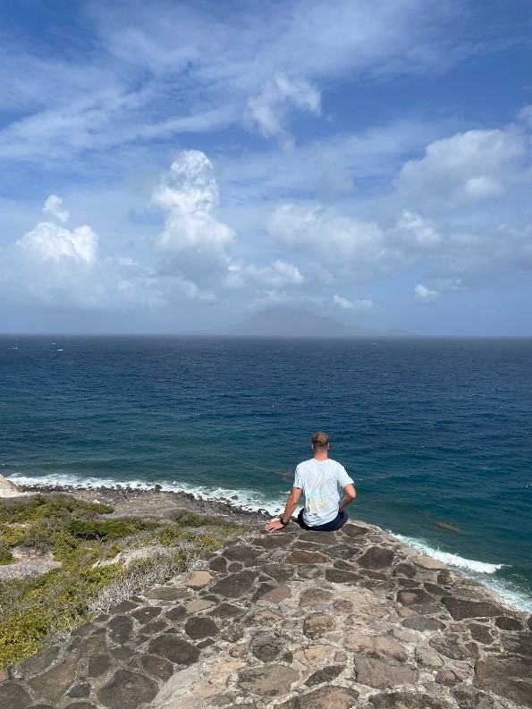 uitzicht op St. Kitts